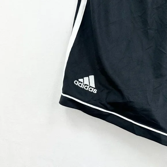 Adidas Shorts Womens Medium M (12-14) Black Striped Lightweight Adult Sport Run - Picture 8 of 10